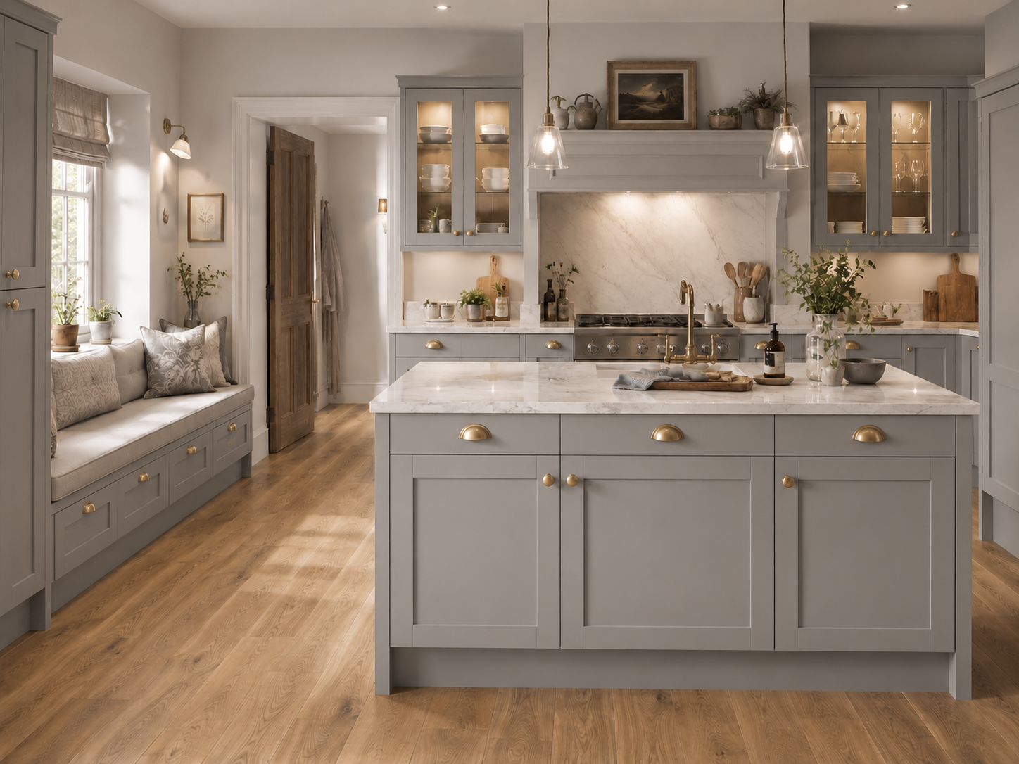Olive Heritage kitchen in Heritage Grey