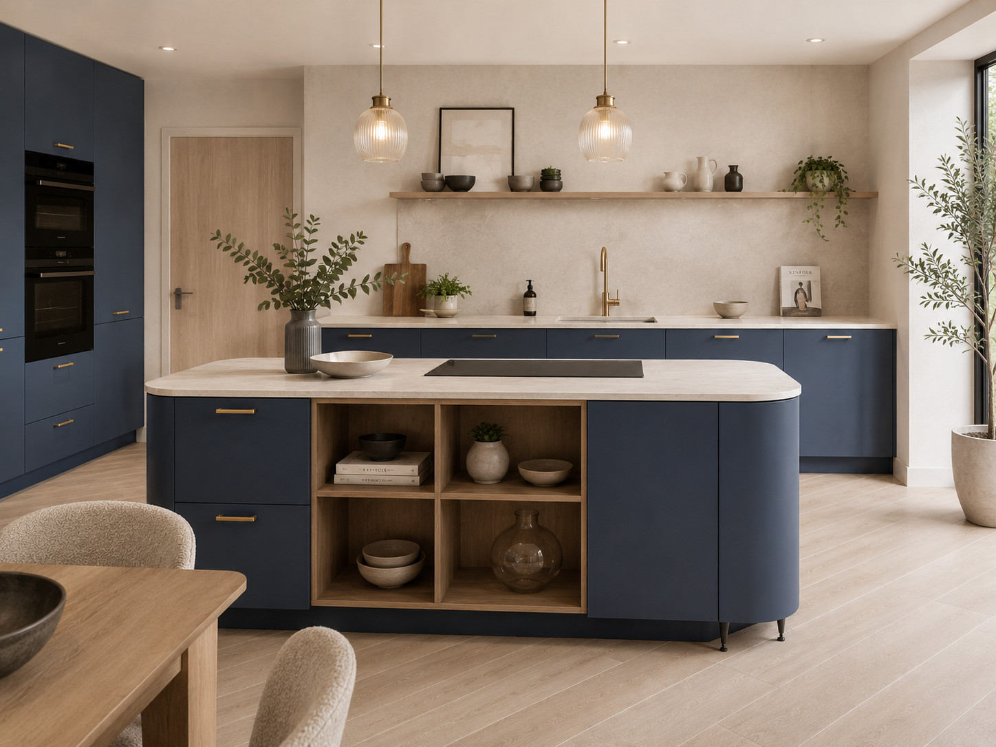 Oxblood — Salon Kitchen kitchen in Navy